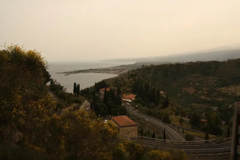 Vista de Taormina na Itália