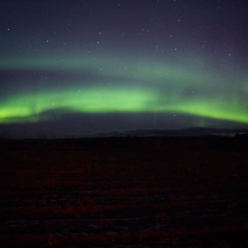 aurora boreal no canadá