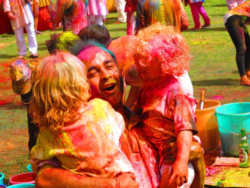 Holi Festival das Cores na Índia. Foto: Patrícia Schussel Gomes