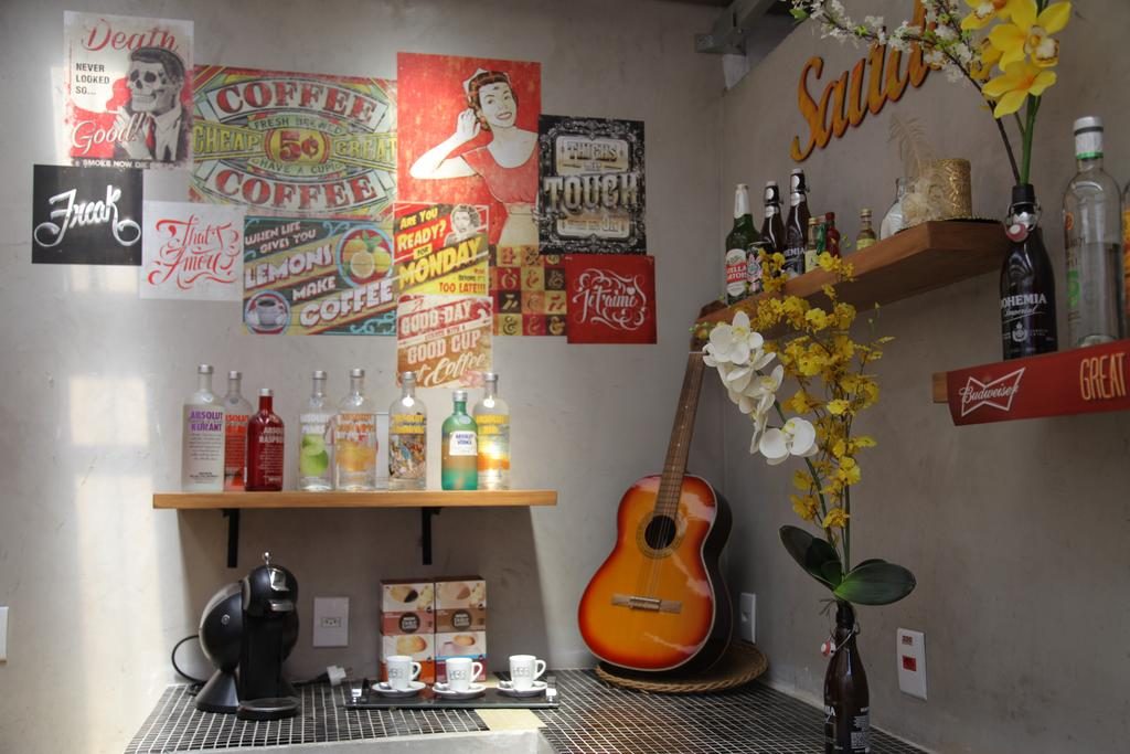 Espaço do café e drinks do Hostel Brasil Boutique