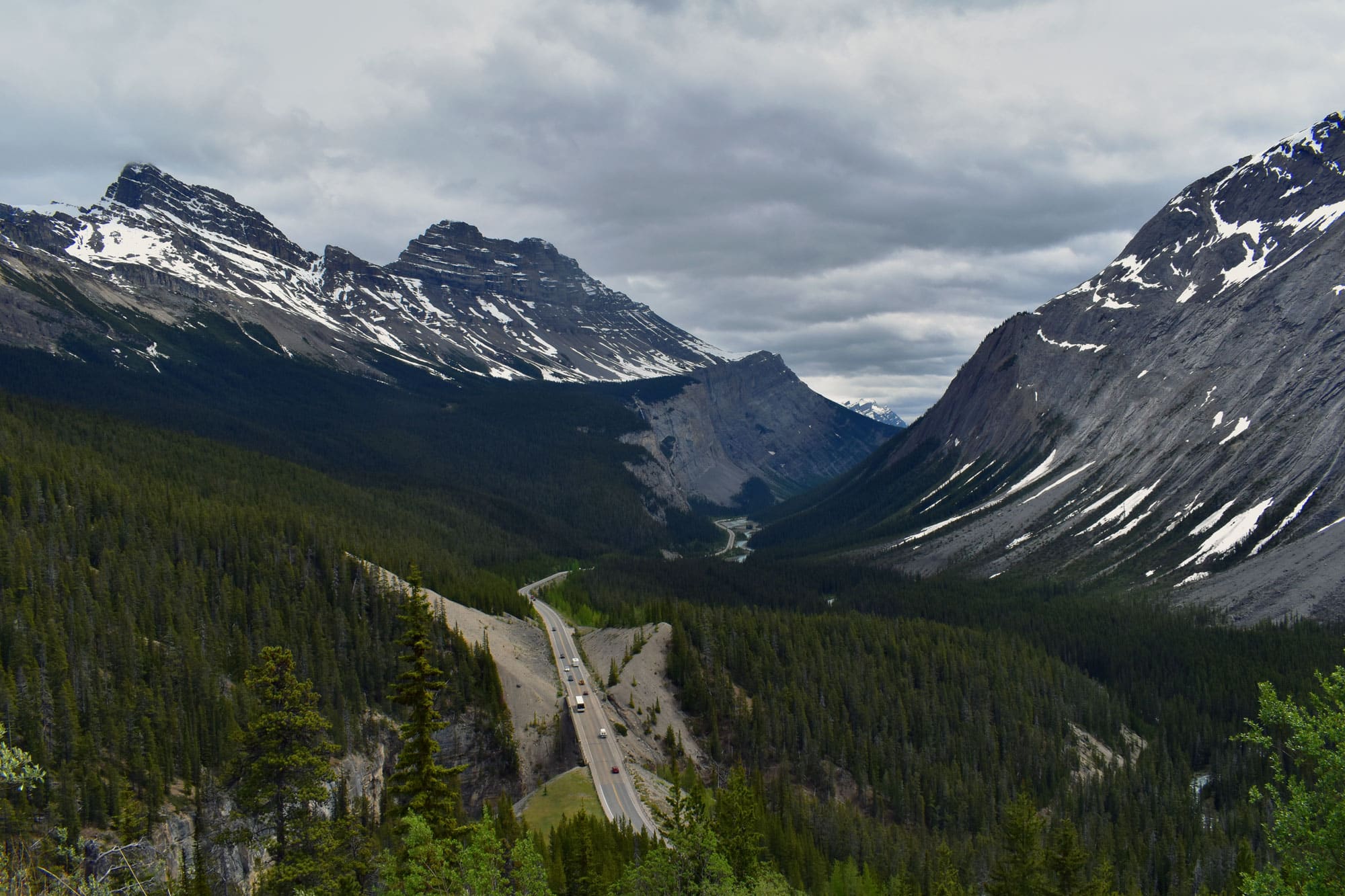Icefields Parkway na Columbia Britânica