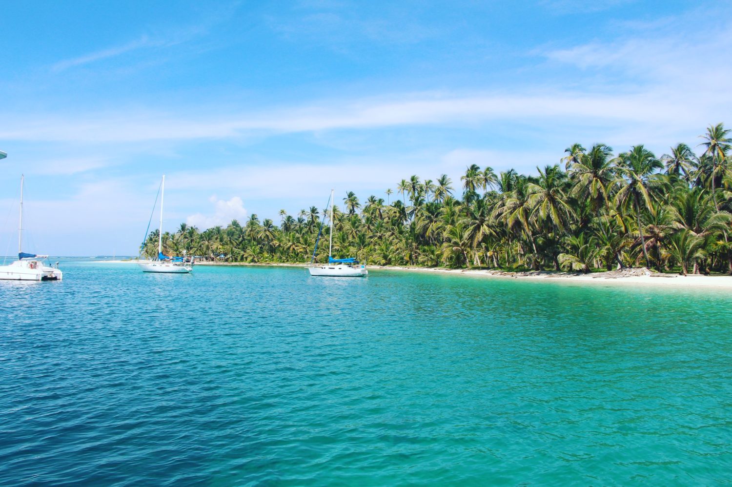 Vista de ilha paradisíaca em San Blas, no Panamá. Foto de Seann McAuliffe via Flickr