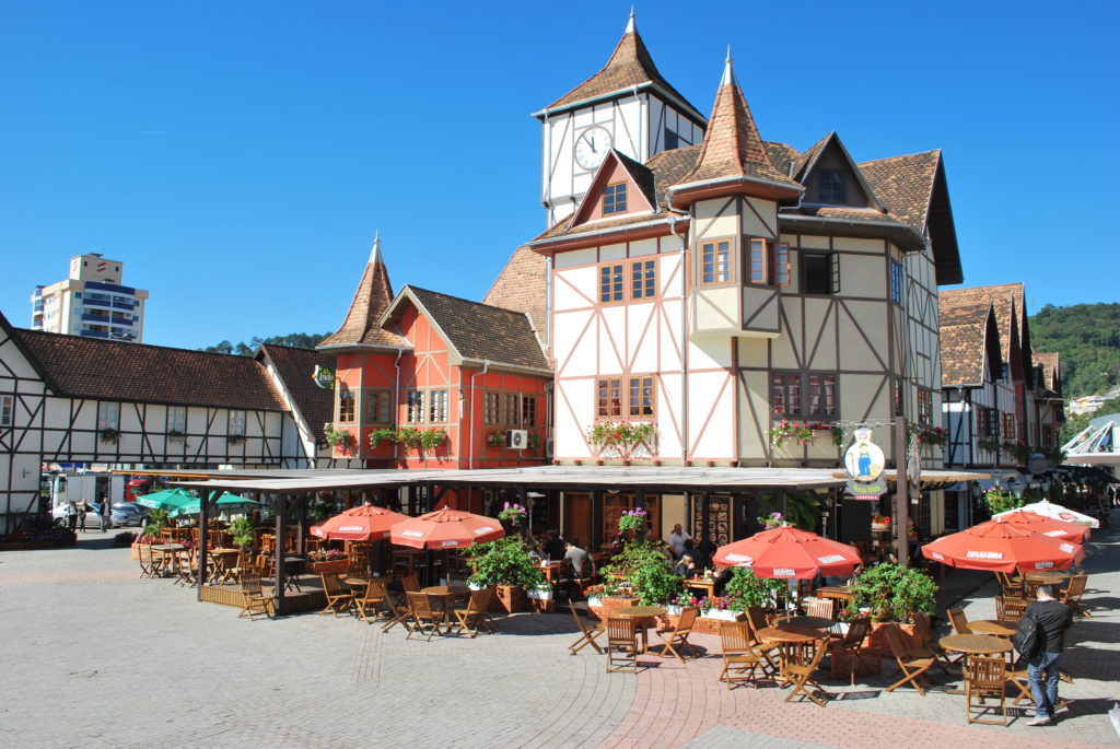 A vila Germânica, espaço onde acontece a Oktoberfest