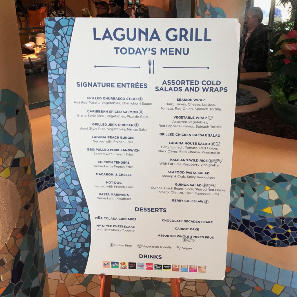 Foto do menu do restaurante Laguna Grill