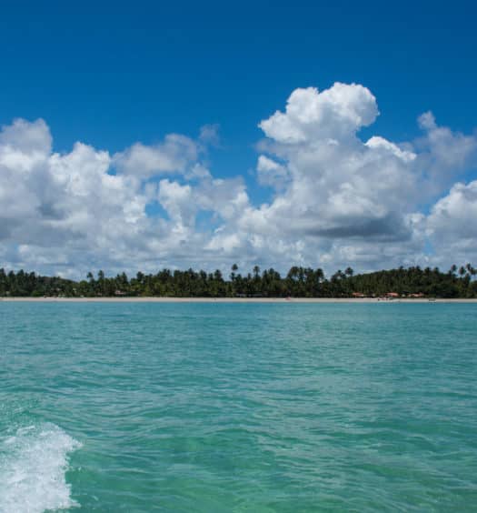 Mar turquesa em Maragogi, Alagoas