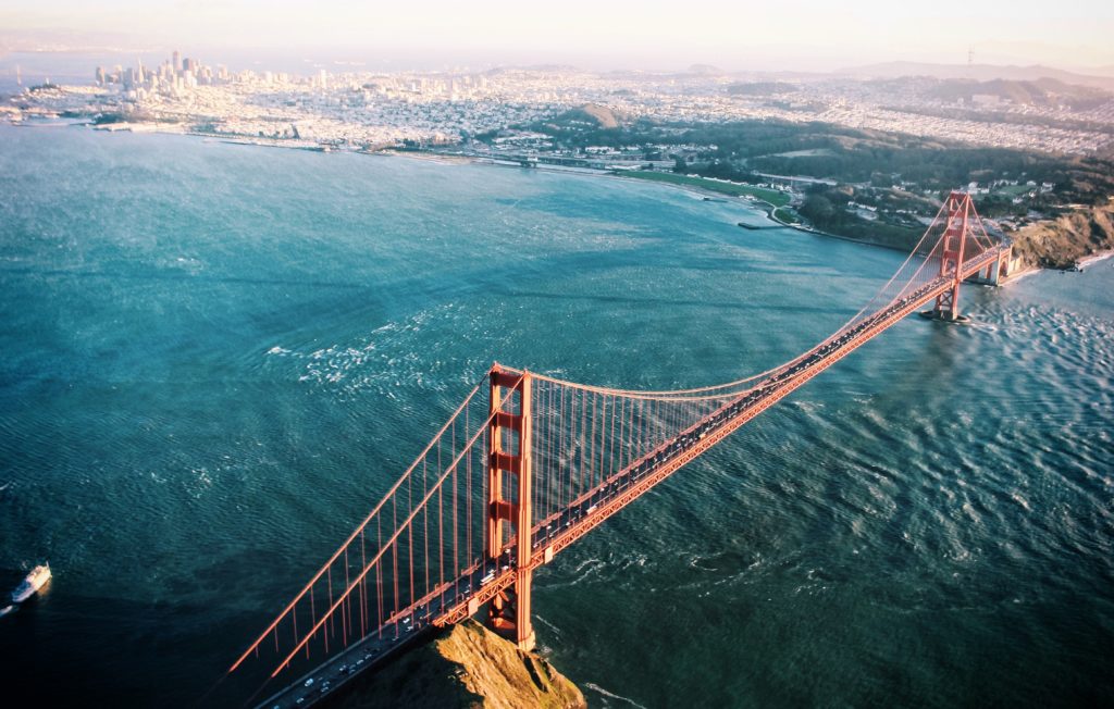 Ponte Golden Gate em San Francisco na Califórnia