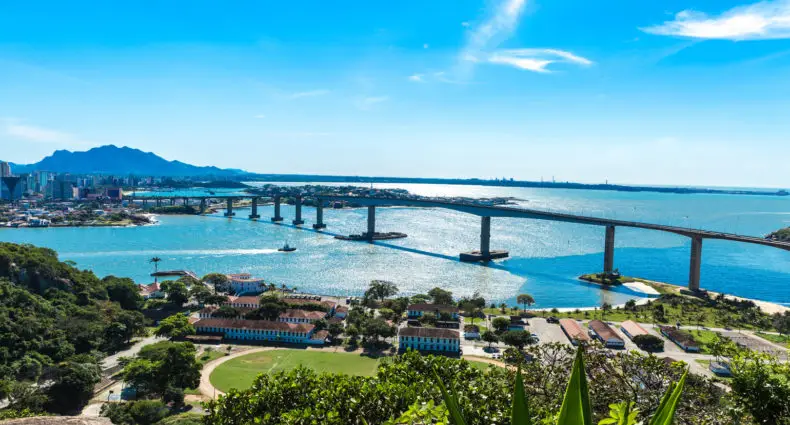 Paisagem deslumbrante na região metropolitana de Vitória, no Espírito Santo