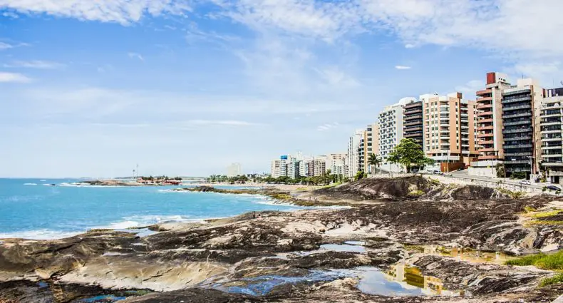 Vista da cidade de Guarapari, no Espírito Santo