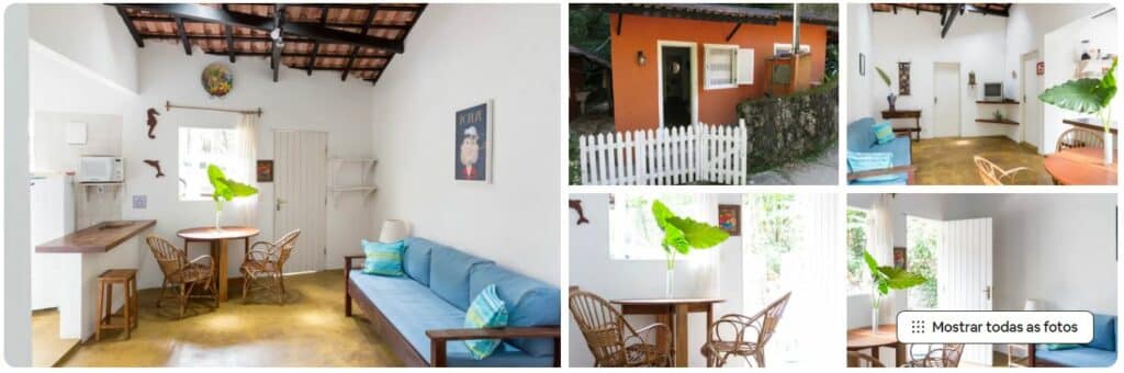 Cômodos charmosos no Airbnb em Picinguaba chamado Cozy home by the creek