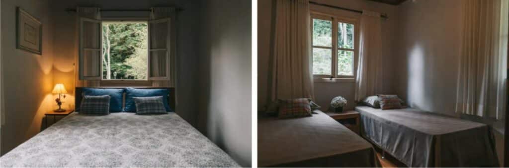 quartos do airbnb Casa Ermo do Lampião no Sítio Valfenda em Itatiaia