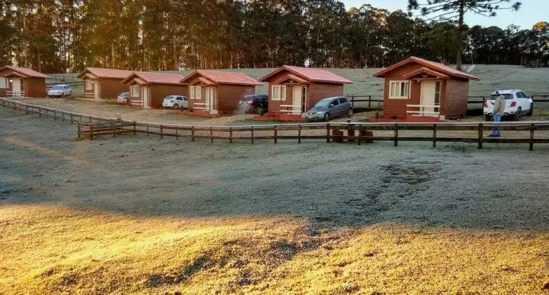Cabanas do Sítio Rancho Crioulo, uma das pousadas em Urubici
