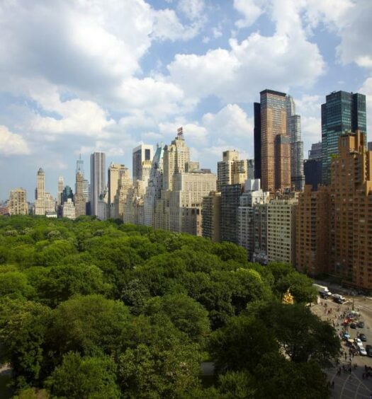 Vista do Central Park no hotel Trump International New York