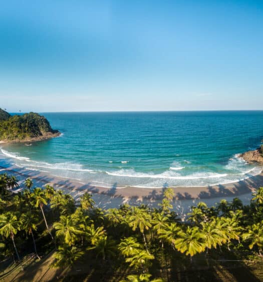 Vista da praia em Itacaré.