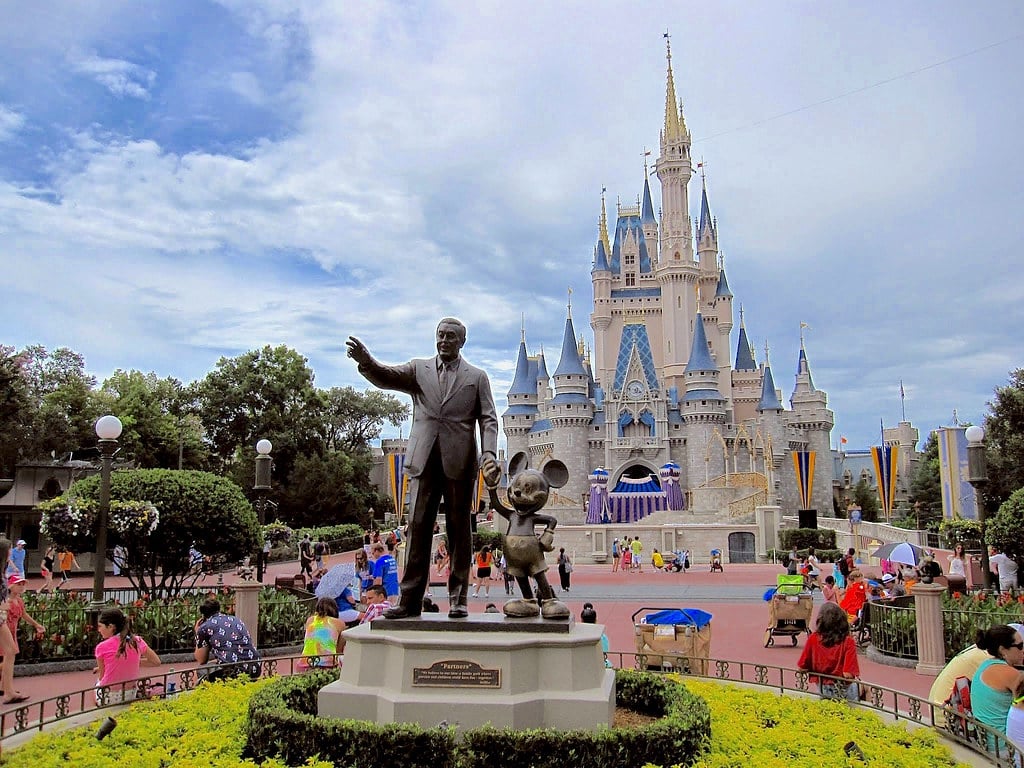 Castelo da Cinderela na Disney, em Orlando.