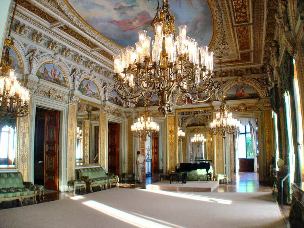 interior de uma das salas do Palácio do Catete no Rio de Janeiro