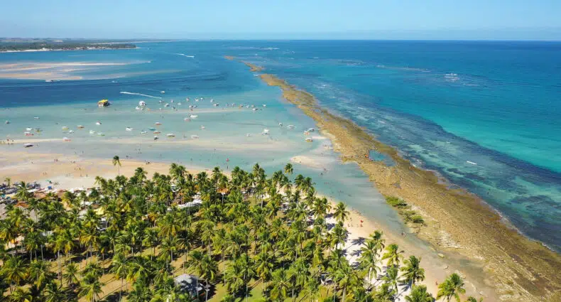 Vista aérea da Praia dos Carneiros