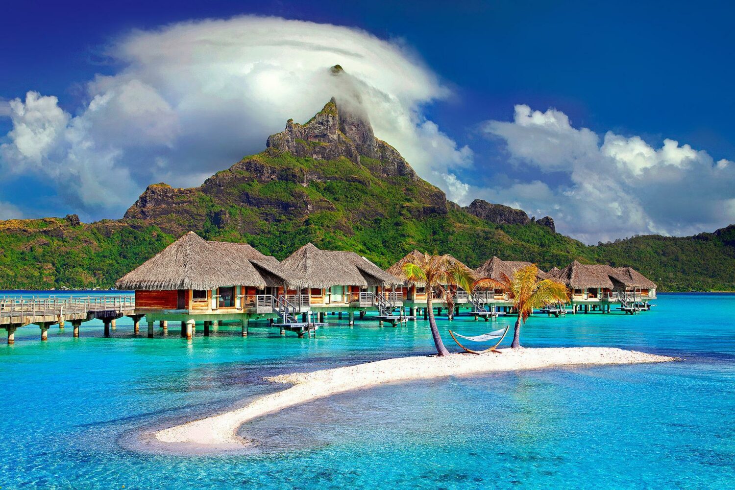 Bora Bora no Tahiti - Foto: Julius Silver via Pixabay