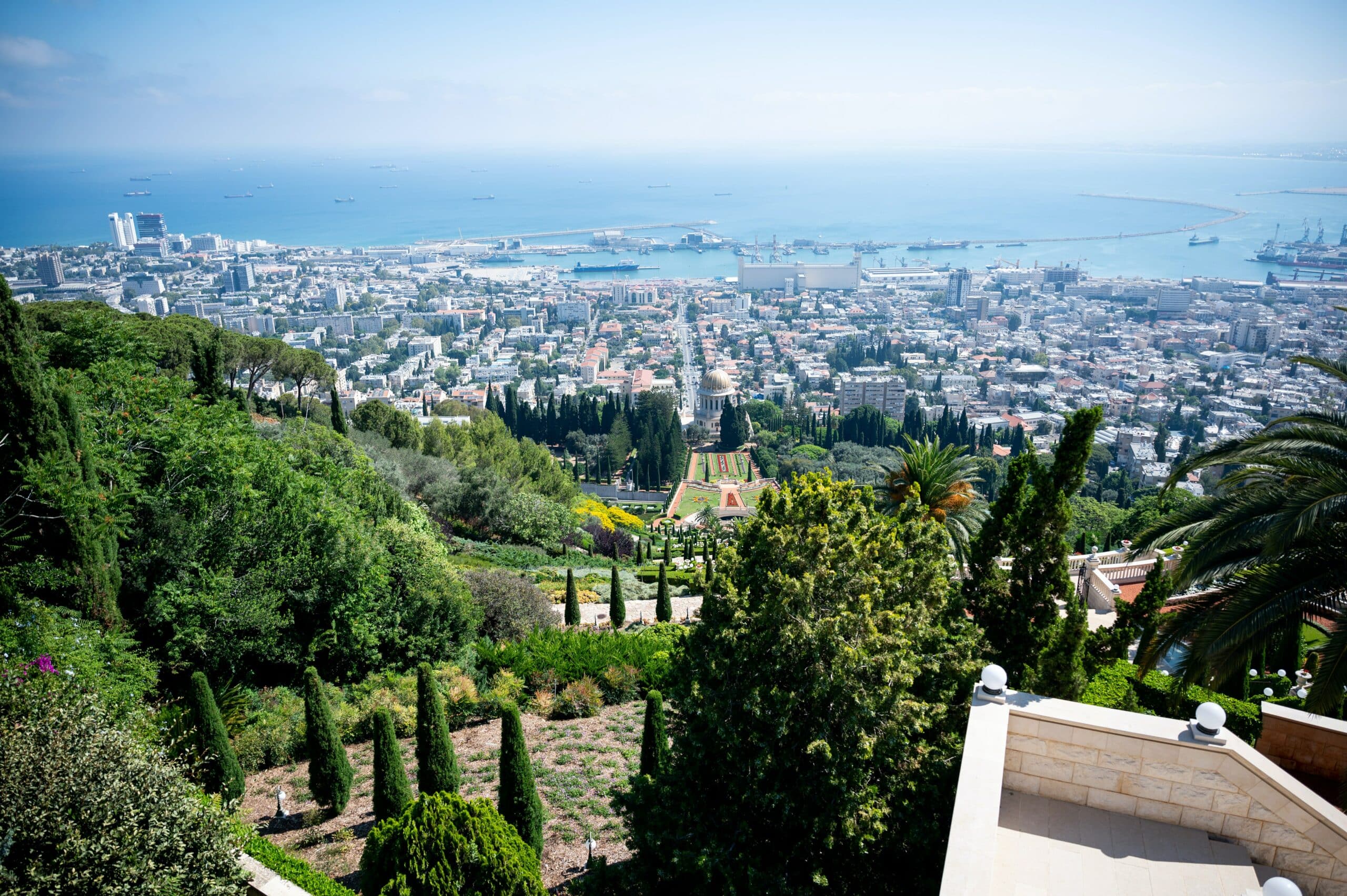 Vista para a cidade de Haifa