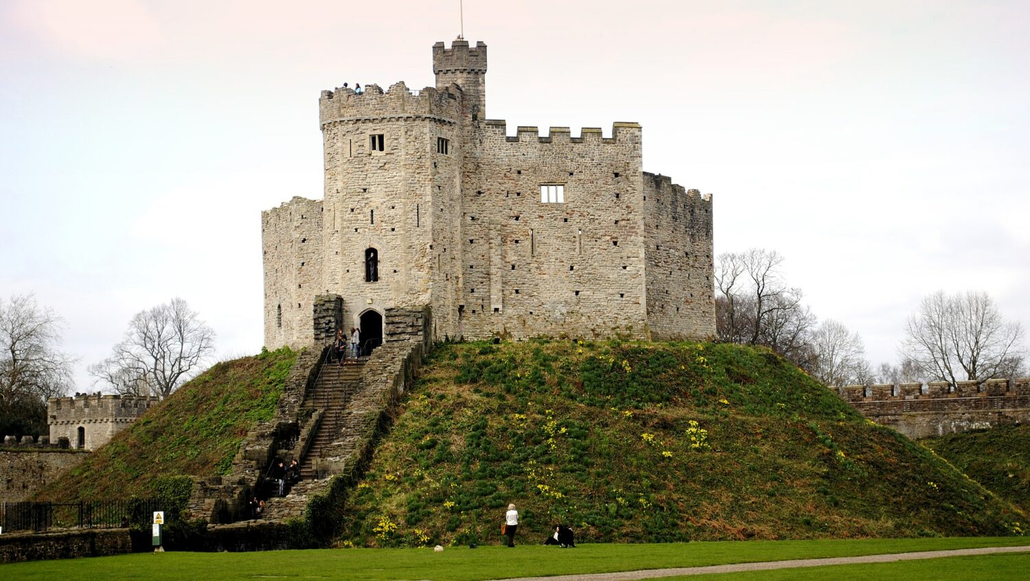 vista do Castelo Cardiff no País de Gales