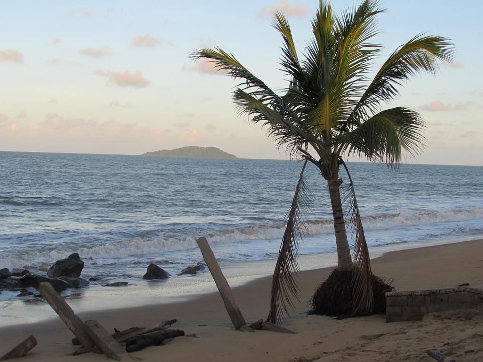 Praia de Bourda na Capital de Guiana Francesa, Caiena - Foto: Chico Barros via Pixabay