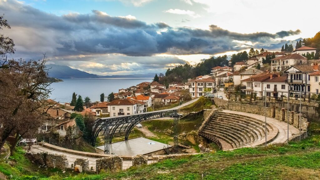 Teatro Antigo de Ohrid, em Macedônia