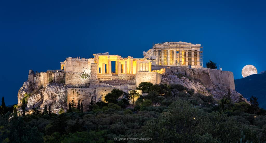 Acrópole, em Atenas