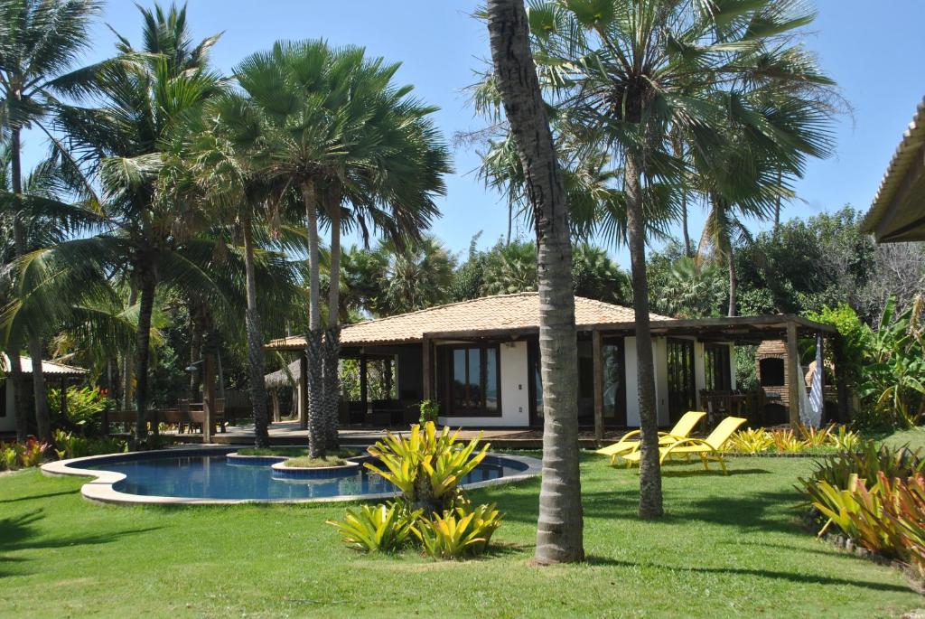 Vista da piscina da Casa Della  em Luís Correia.