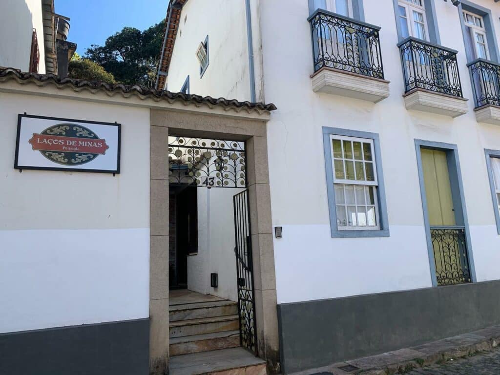 fachada da Pousada Laços de Minas em Ouro Preto