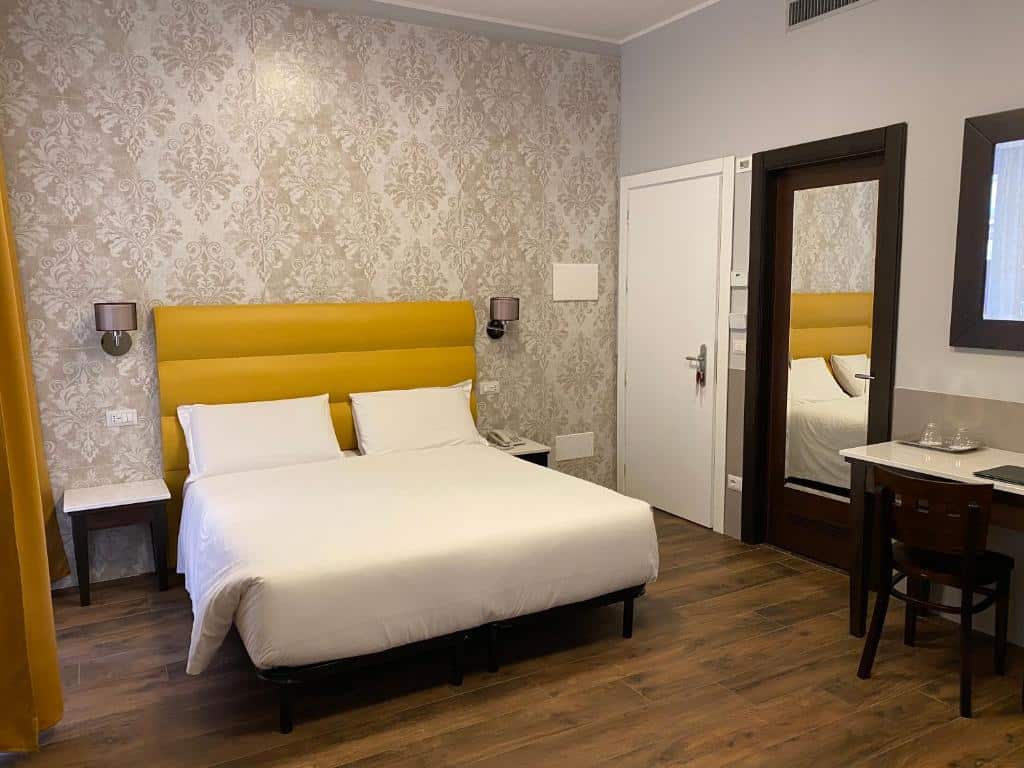 quarto do Hotel Virgilio uma das opções de hotéis em Roma