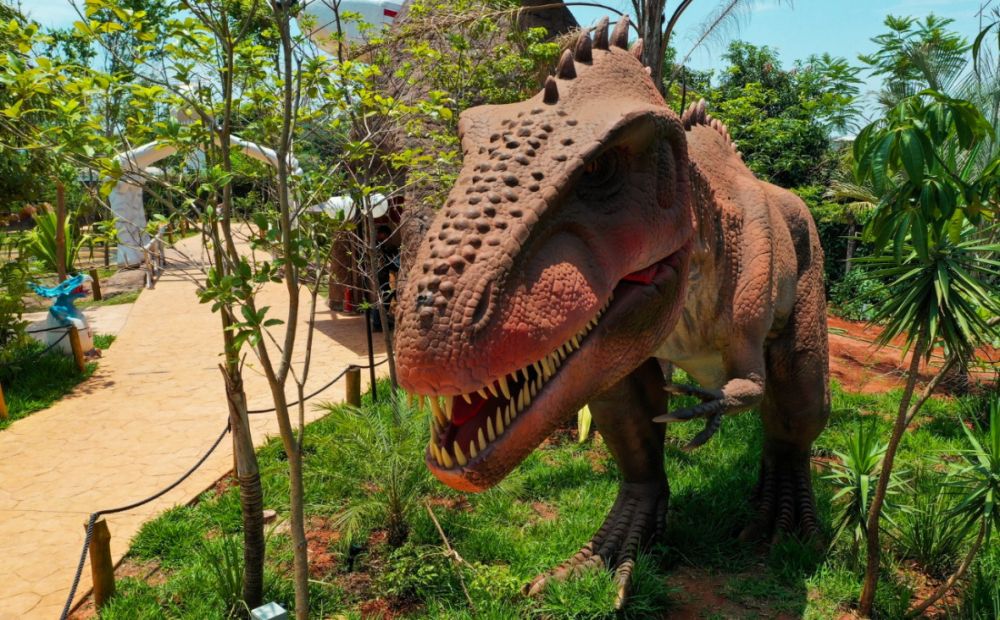 Vale dos Dinossauros uma das atrações para serem visitadas enquanto descansa nas pousadas em Olímpia
