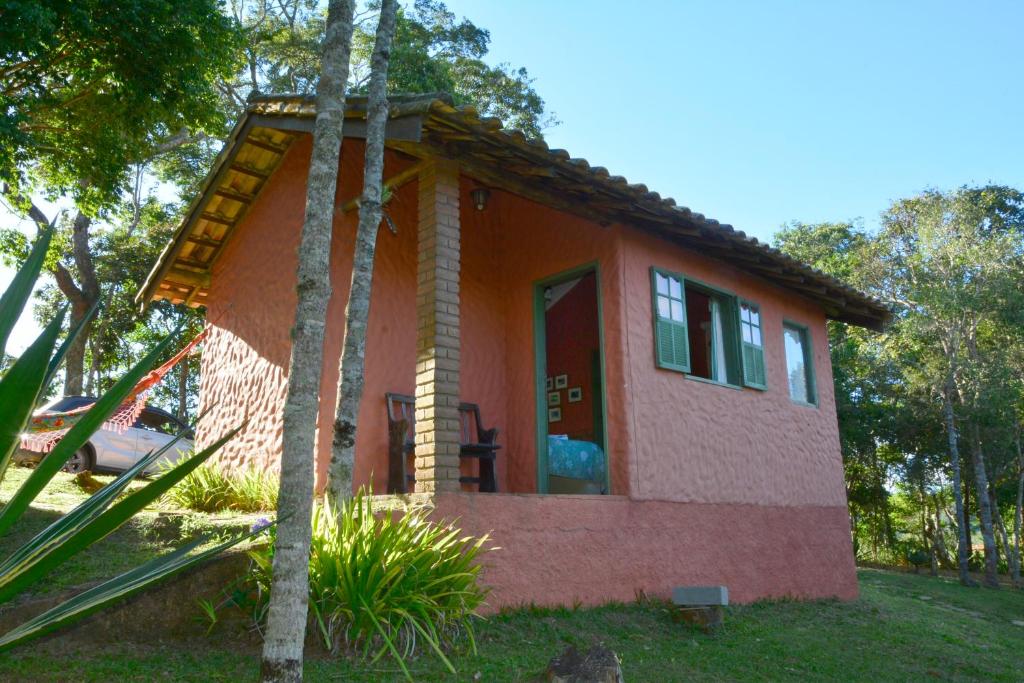 chalé da Pousada Quinta do Barão uma das opções de pousadas em Ibitipoca