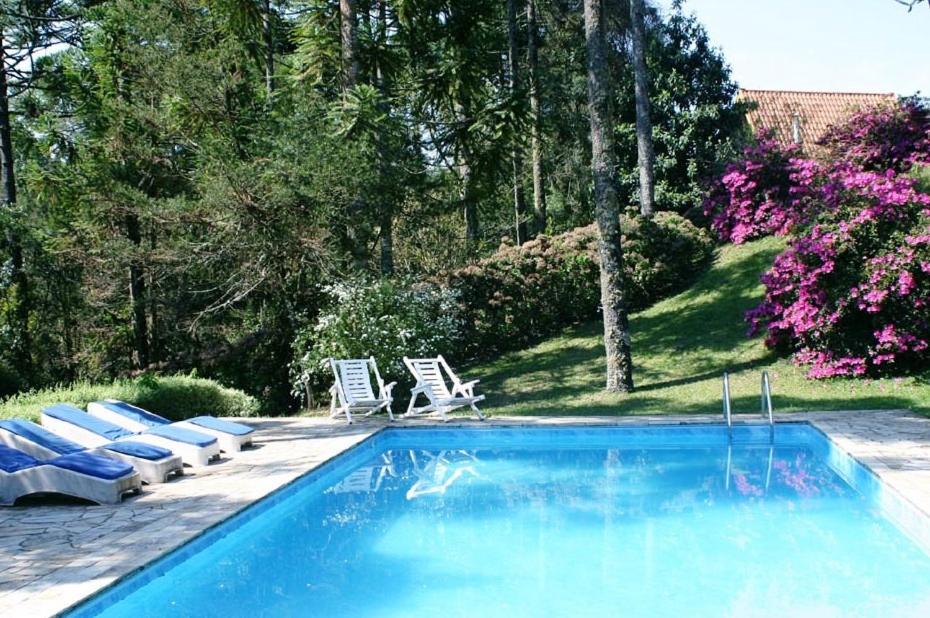 piscina da Pousada Passaredo uma das opções de pousadas em Gonçalves