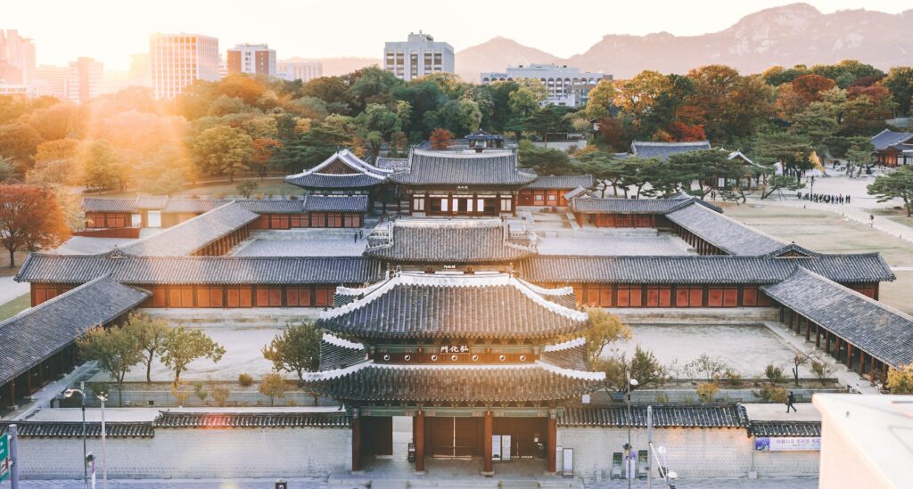 Templo Daehak-ro, Ihwa-dong, Jongno-gu, Seoul, South Korea para representar o seguro viagem Seul.