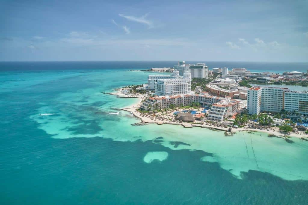 vista aérea do Fiesta Americana Cancun Villas Resort