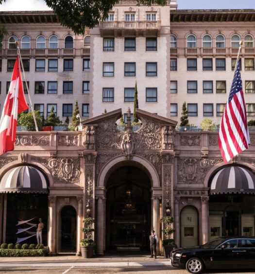 fachada do Beverly Wilshire, A Four Seasons Hotel