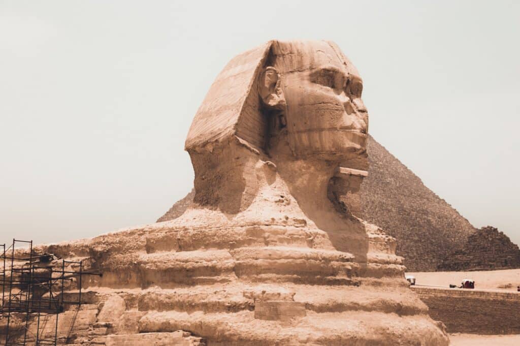Foto da Grande Esfinge do Egito para ilustrar o post seguro viagem Cairo - Foto: Spencer Davis via Unsplash