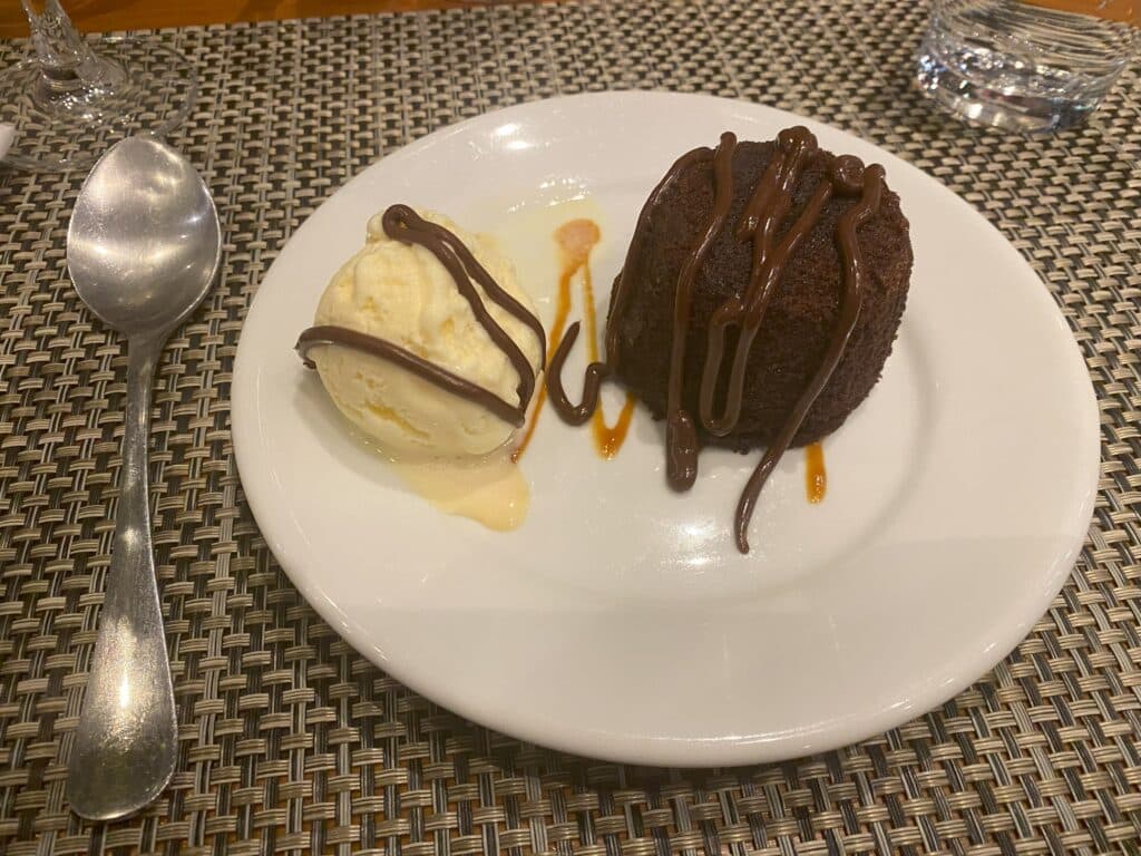 Petit Gateau do restaurante Caldeira, em Bento Gonçalves